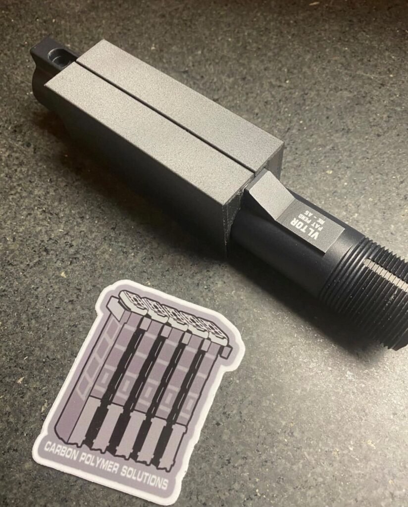 Buffer tube vise block Carbon Fiber Gun Magazine Storage Carbon